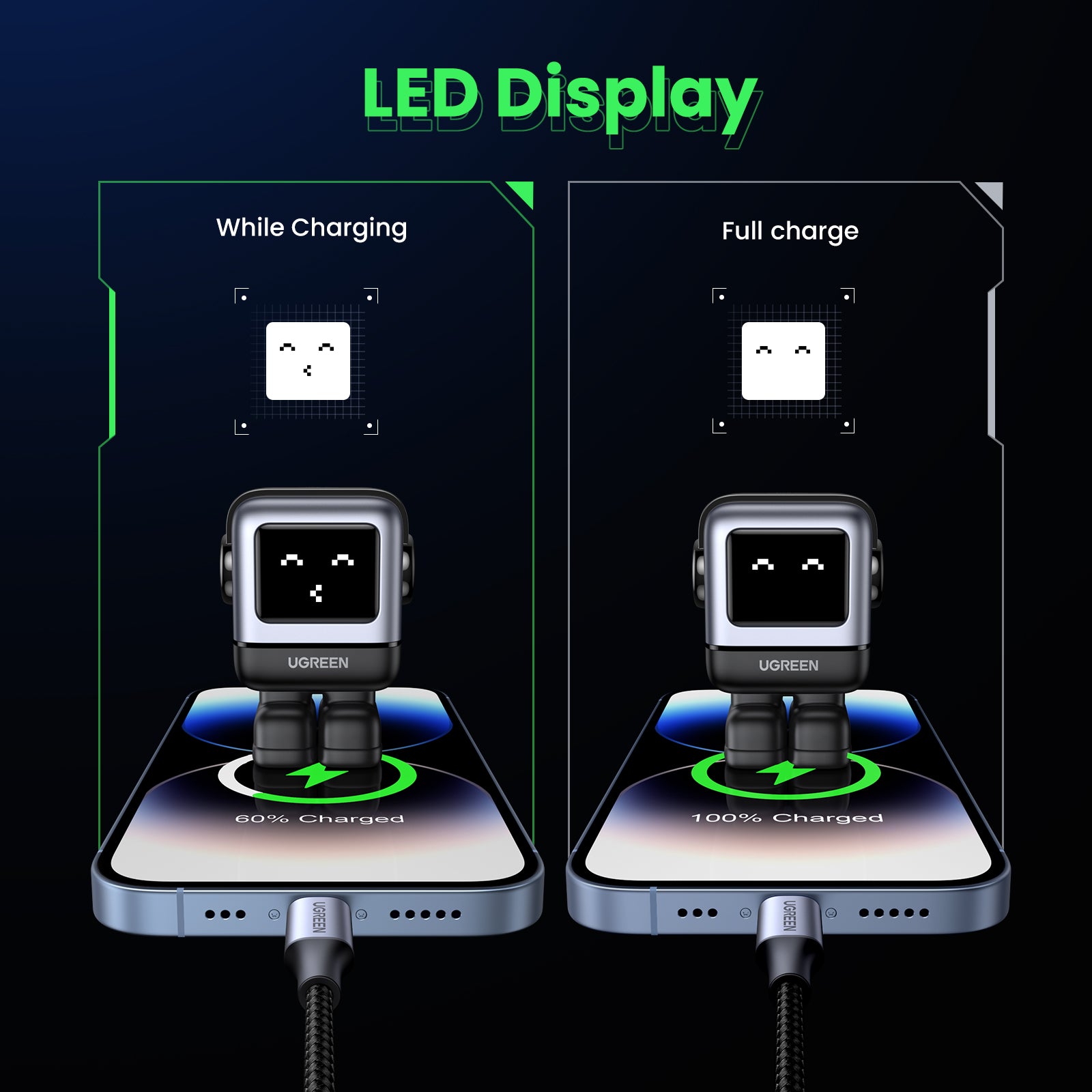 UGREEN 15550 Nexode RG 30W USB C GaN Charger (Gray)