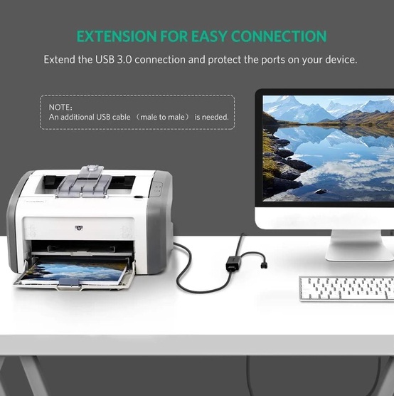 UGREEN 20827 USB 3.0 Extension Cable with Repeater (10 Meter)
