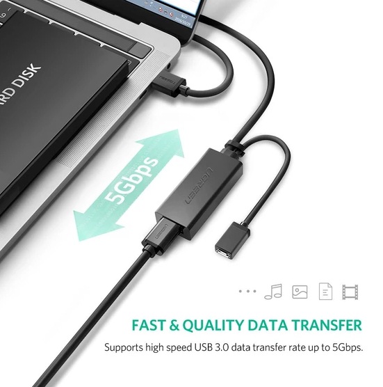 UGREEN 20827 USB 3.0 Extension Cable with Repeater (10 Meter)