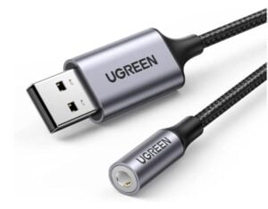 UGREEN 30757 USB EXTERNAL SOUND ADAPTER ALUMINUM