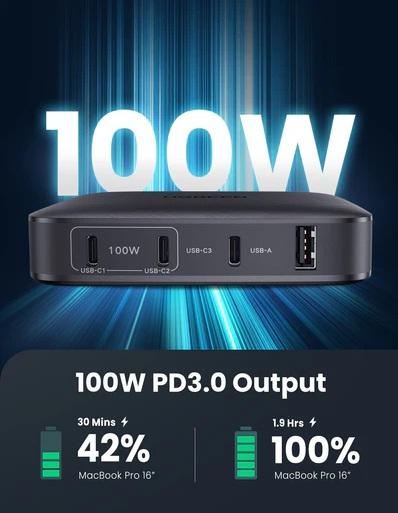 Ugreen 70870 100W USB C Desktop Charger 4 Ports 2