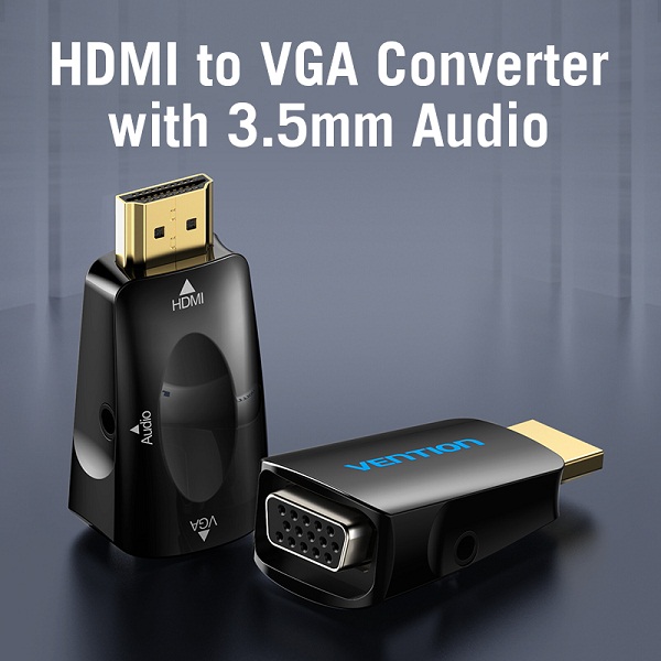 VENTION AIDB0 HDMI TO VGA CONVERTER WITH 3.5MM AUDIO