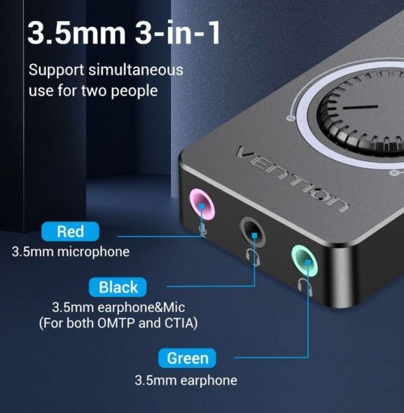VENTION CDRBB USB EXTERNAL STEREO SOUND ADAPTER