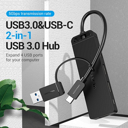 Meet the requirements of Type-C and USB slots at the same time, suitable for most computers โ Turn one of your computerโs USB ports into four. โ 4 USB devices can be connected at the same time