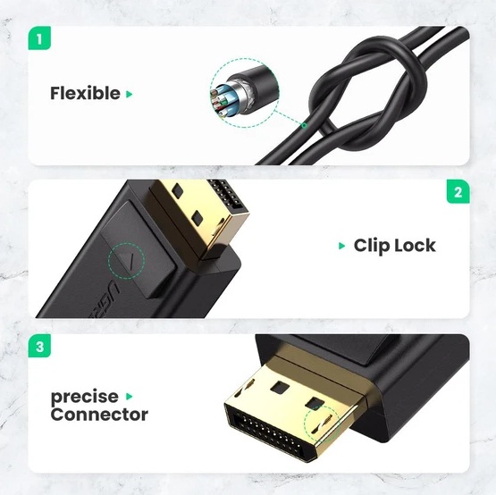 UGREEN 40363 DP to 4K HDMI Converter with Audio
