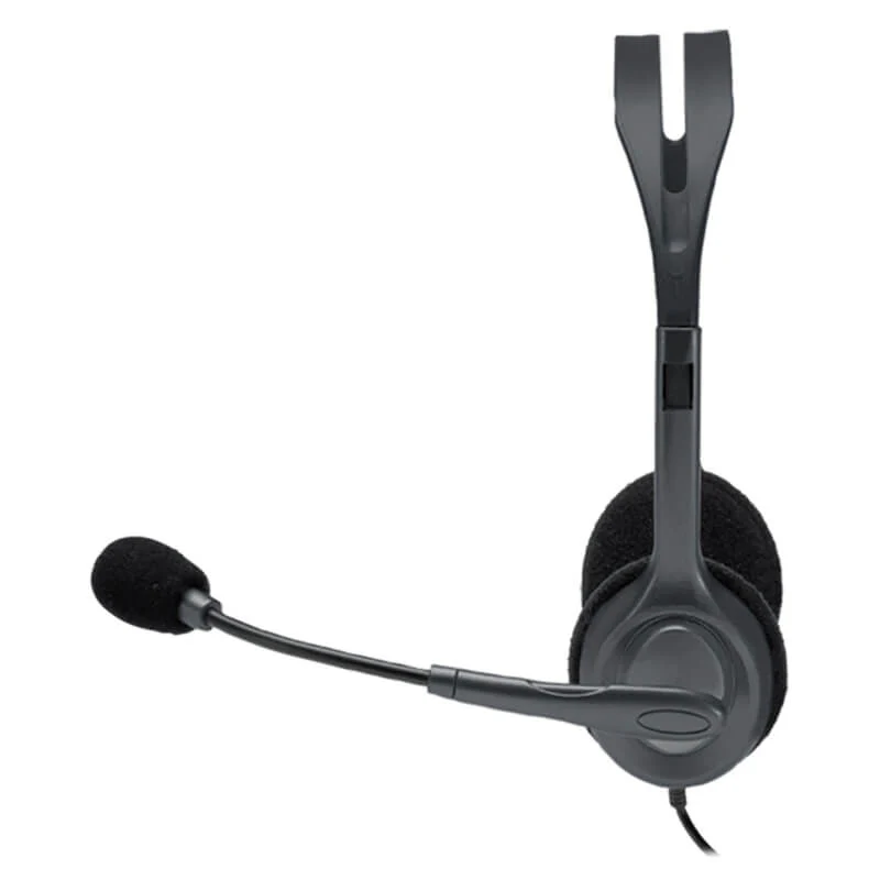 Logitech H111 Stereo Headset with Noise-Canceling Microphone 3.5mm Jack for PC, Laptop, Smartphone, Tablet