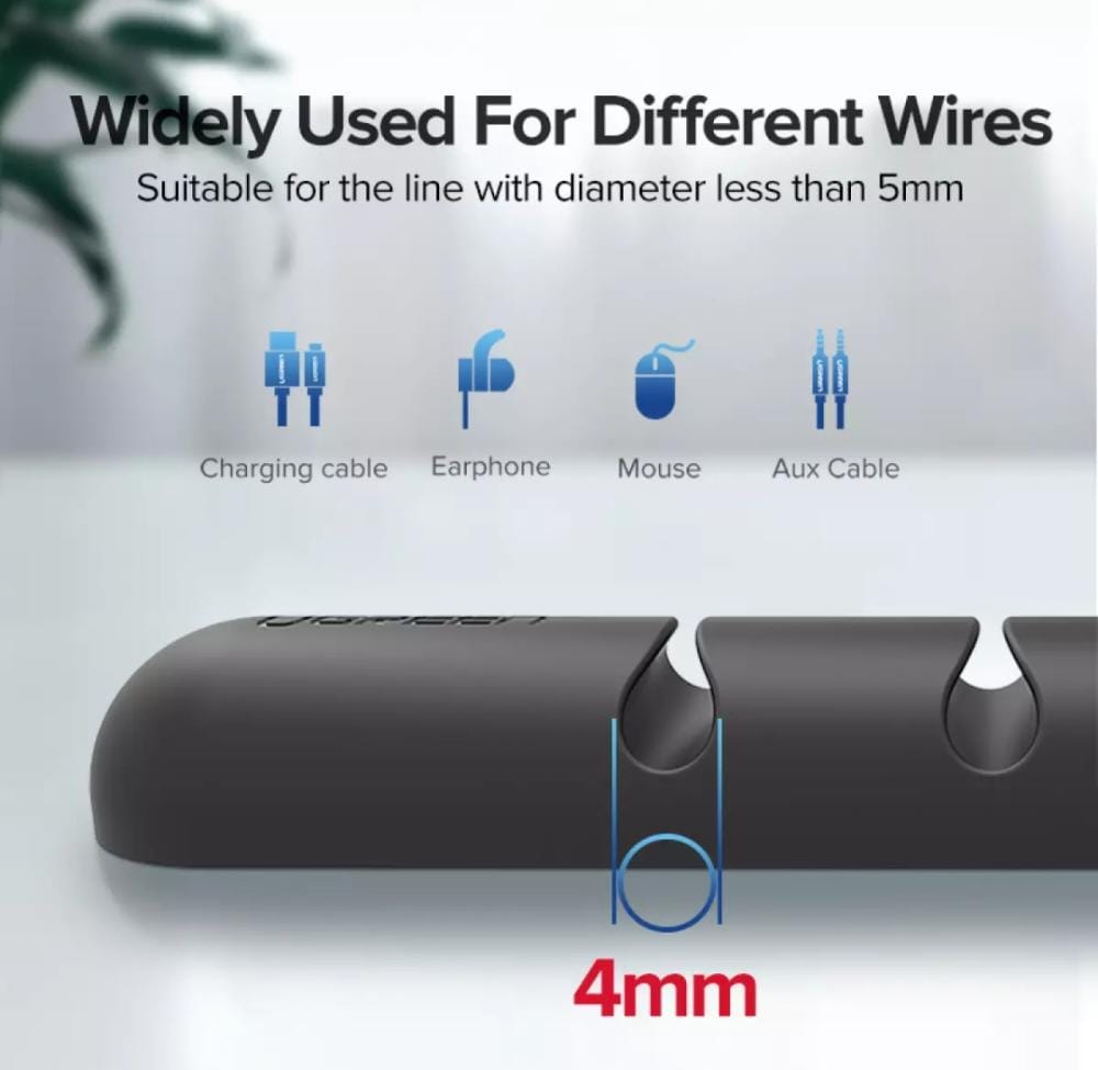 UGREEN 50320 Cable Organizer Clips & Winders, Adhesive Cable Management System for Desk