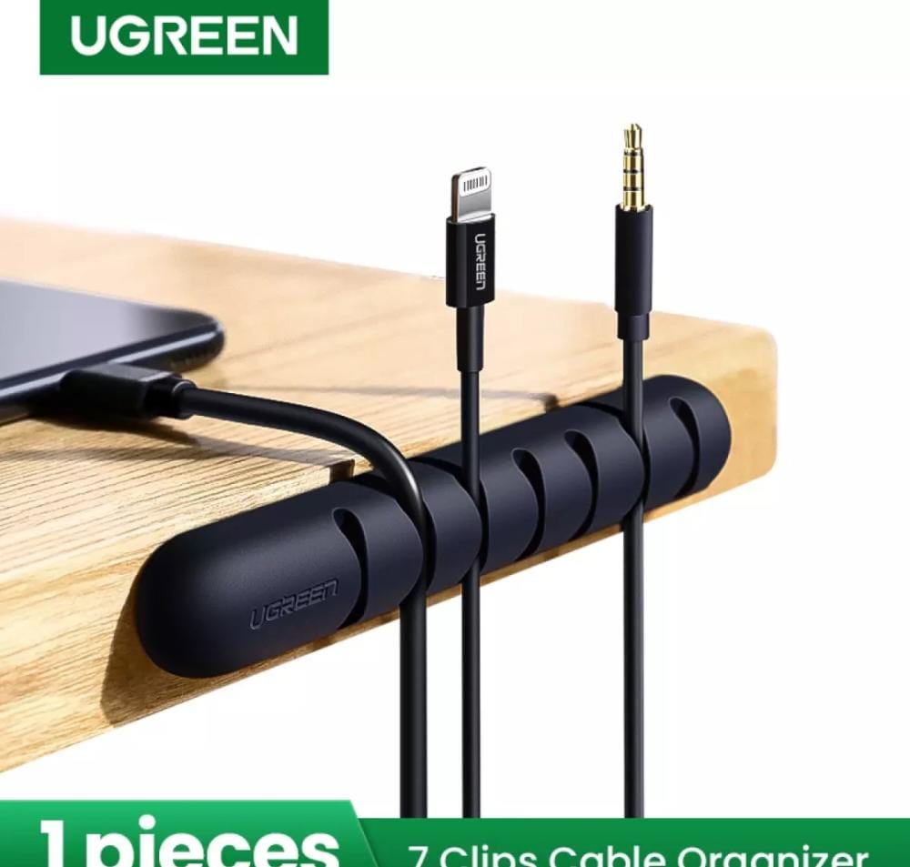 UGREEN 50320 Cable Organizer Clips & Winders, Adhesive Cable Management System for Desk
