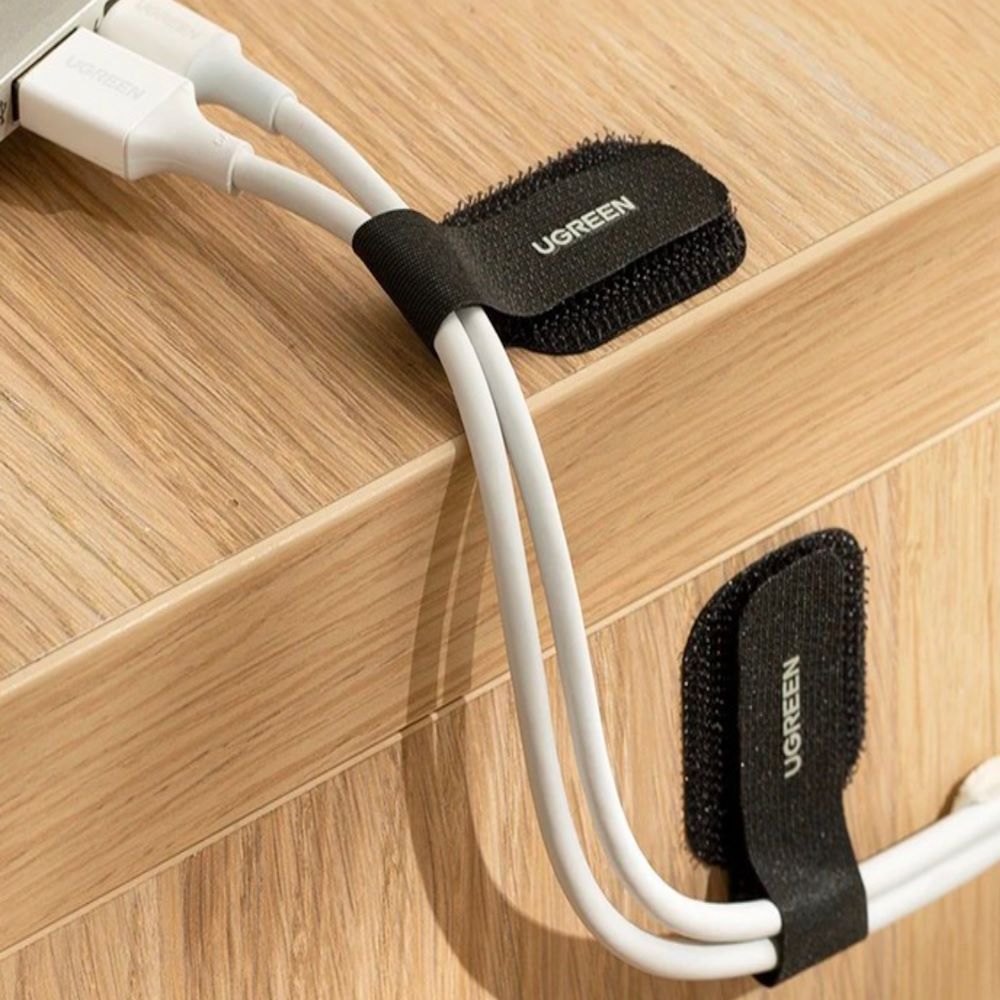 UGREEN 50696 ADHESIVE CABLE TIE BLACK ( 5 PIECE )