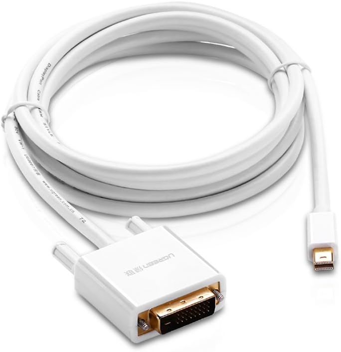 UGREEN 10405 Mini DisplayPort to DVI 24+1 Male Adapter (2 Meter)