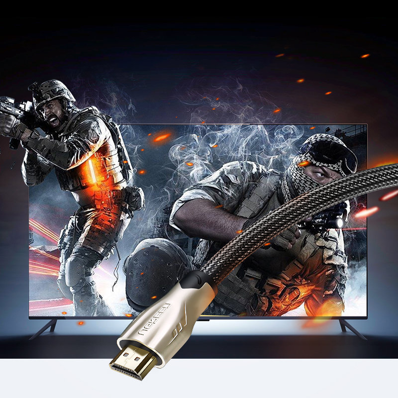 UGREEN 11190 HDMI Cable 4K @ 60Hz Metal Connector, Nylon Braid (1.5 Meter)