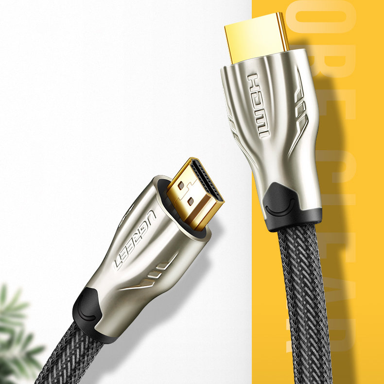 UGREEN 11190 HDMI Cable 4K @ 60Hz Metal Connector, Nylon Braid (1.5 Meter)