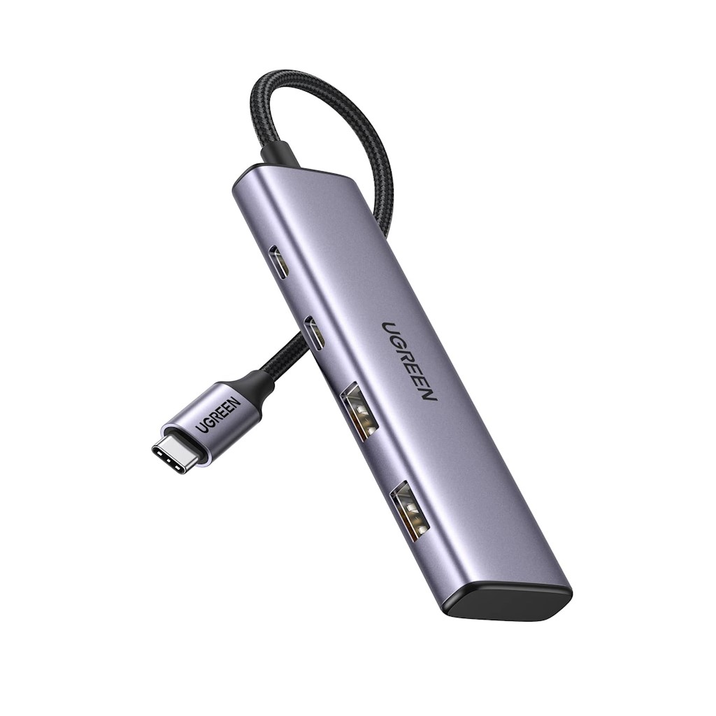 UGREEN 15395 USB-C Hub 4 Ports, USB C Multiport Adapter with 2 USB C & 2 USB 3.0 5Gbps Ports