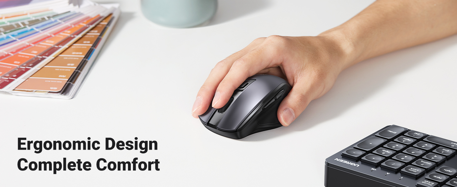 UGREEN 15659 Wireless Keyboard and Mouse Combo, 2.4GHz Ergonomic Keyboard Mouse UGREEN 15659 Wireless Keyboard and Mouse Combo, 2.4GHz Ergonomic Keyboard Mouse
