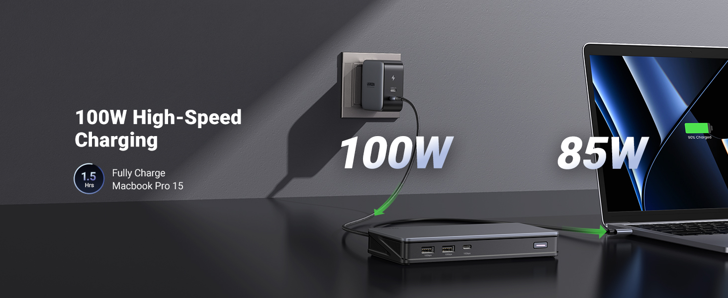 UGREEN 90912 Revodok Pro 209 USB C Triple Display Docking Station 9-in-1 Dual Monitor 4K@60Hz UGREEN 90912 Revodok Pro 209 USB C Triple Display Docking Station 9-in-1 Dual Monitor 4K@60Hz
