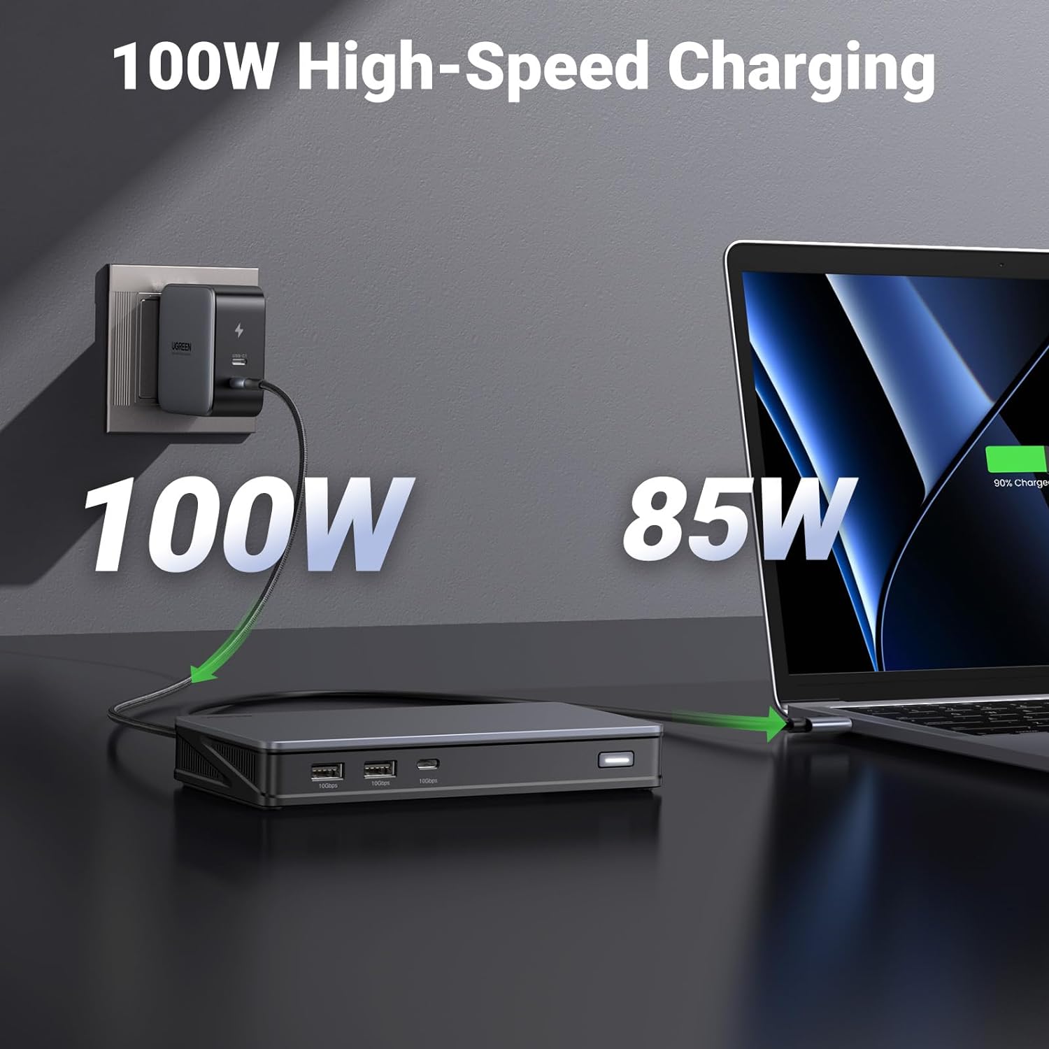 UGREEN 90912 Revodok Pro 209 USB C Triple Display Docking Station 9-in-1 Dual Monitor 4K@60Hz
