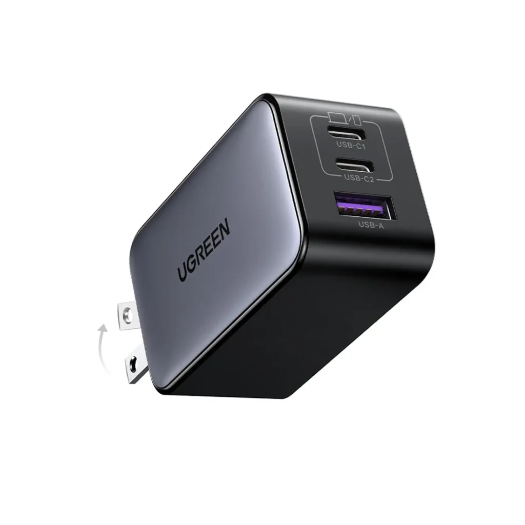 UGREEN 10334 NEXODE 65W USB-C GaN 3 Ports Wall Charger US Plug UGREEN 10334 NEXODE 65W USB-C GaN 3 Ports Wall Charger US Plug