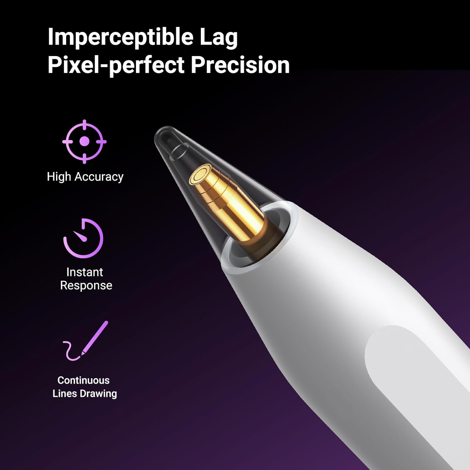 UGREEN 15060 Smart Stylus Pen for Apple iPad Magnetic Wireless Charge 2nd Generation