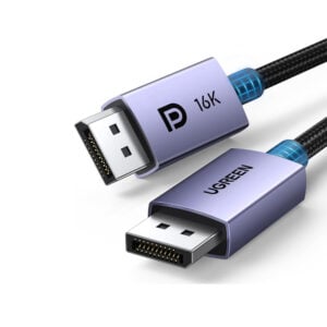 UGREEN 15384 16K DisplayPort Cable 2.1 (VESA Certified) FreeSync G-Sync Video Card Monitor (2 Meter)