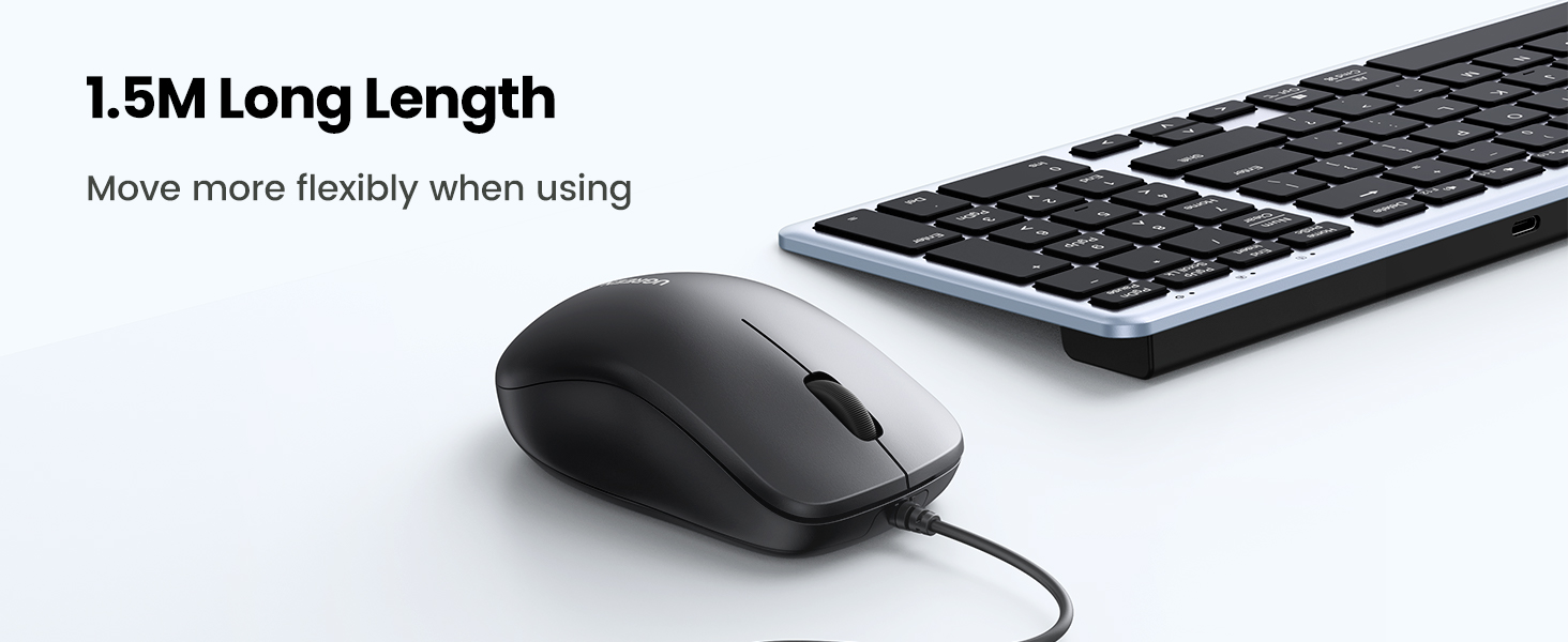 UGREEN 90789 USB Wired Computer Mouse with Ergonomic Design UGREEN 90789 USB Wired Computer Mouse with Ergonomic Design