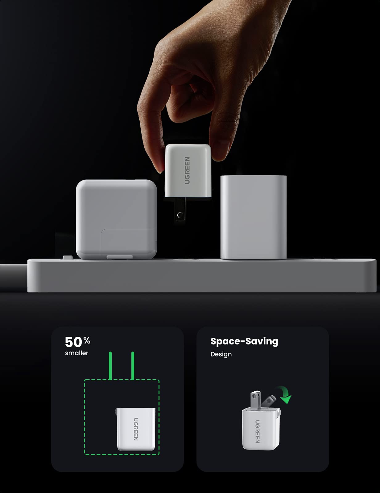 UGREEN 70572 Foldable Mini 20W USB C Fast Charger