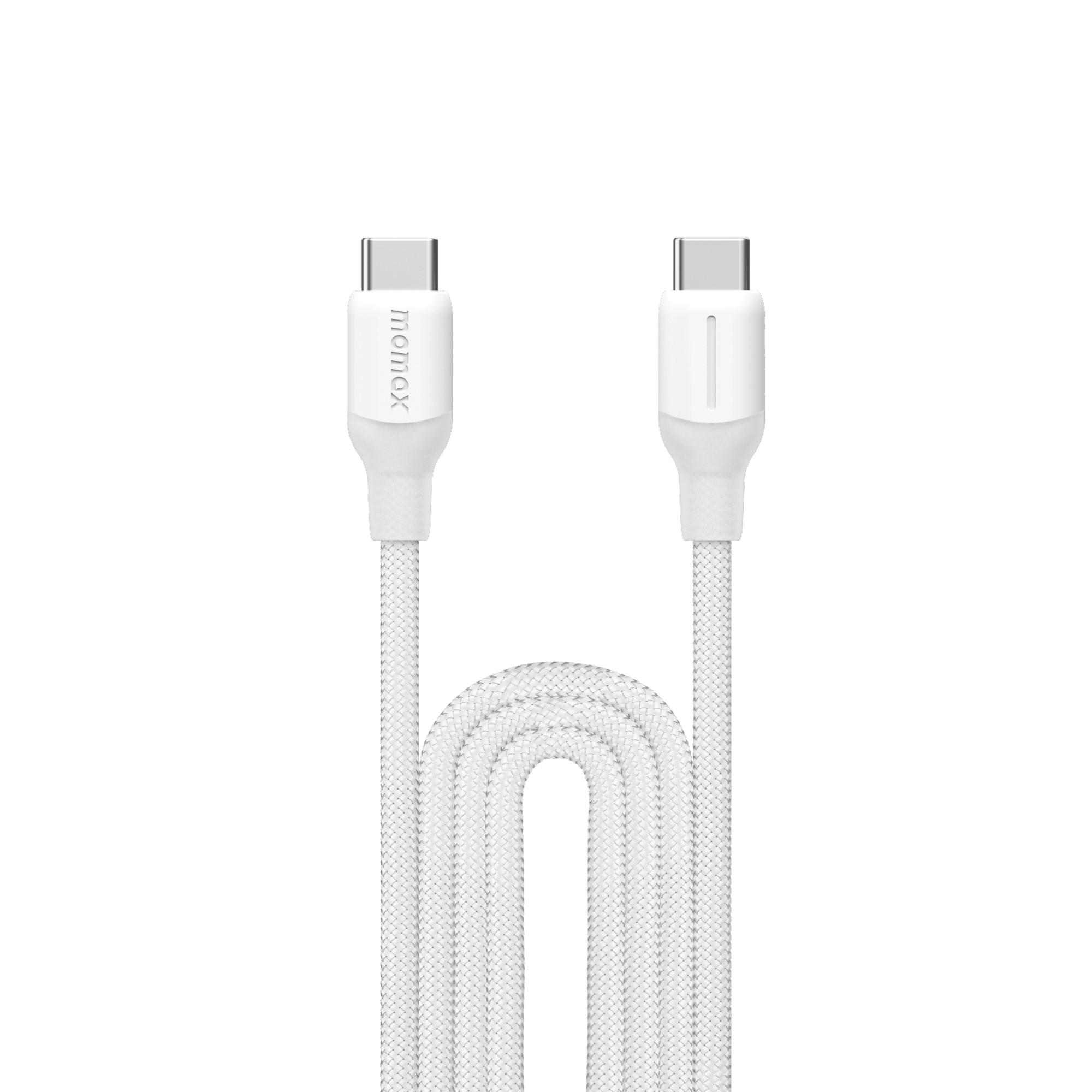 MOMAX 1-Link Flow DC26W 100W USB-C to USB-C PD Fast Charging Cable (3 Meter) White Durable