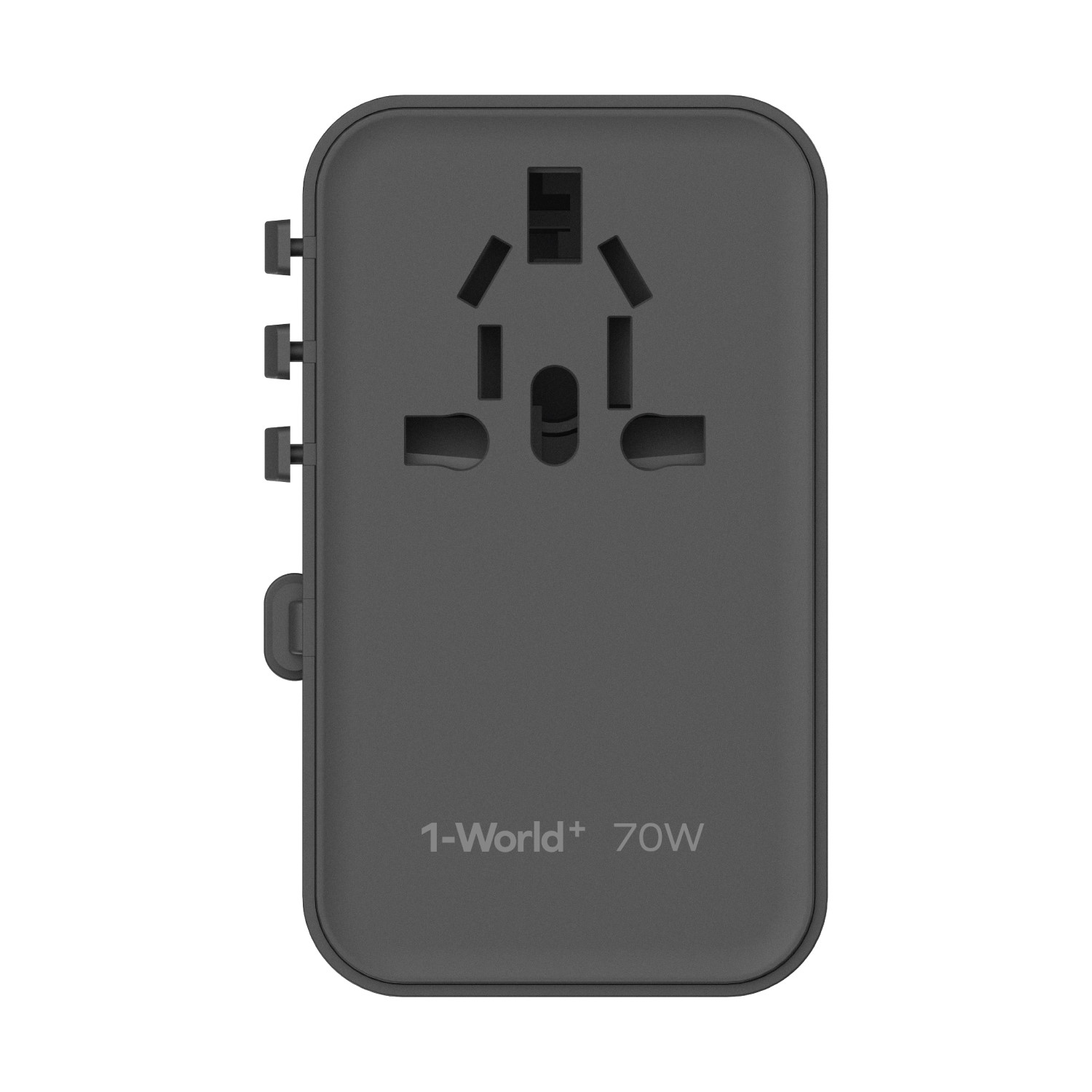 MOMAX UA18D 1-World 70W GAN 3-Port+AC Travel Adapter (2xUSB, 2xUSB-C)