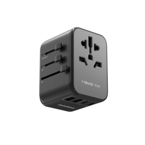 MOMAX UA9D 1-World 35W 5-Port+AC Travel Adapter (2xUSB, 3xUSB-C)