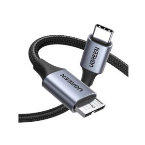 UGREEN 15232 USB C to Micro B USB 3.0 Cable (1 Meter) Gray