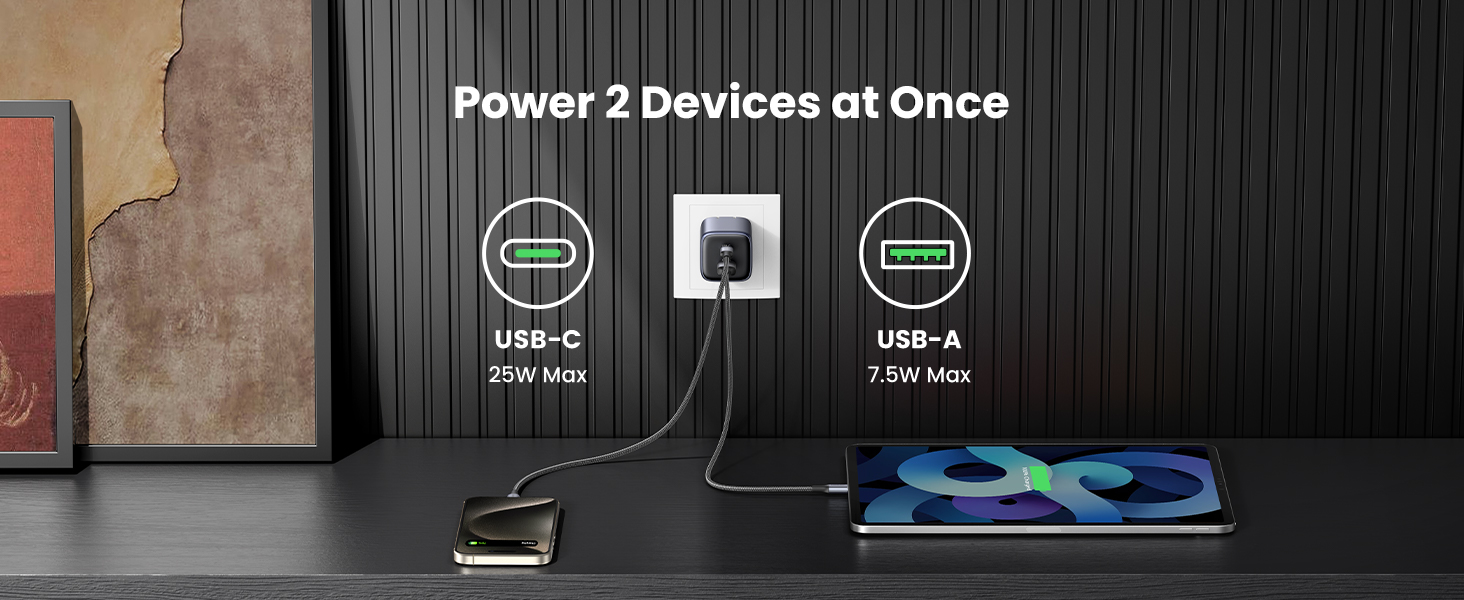 UGREEN 15538 NEXODE USB-C 35W GaN Foldable Fast Charger (Gray) US Plug UGREEN 15538 NEXODE USB-C 35W GaN Foldable Fast Charger (Gray) US Plug