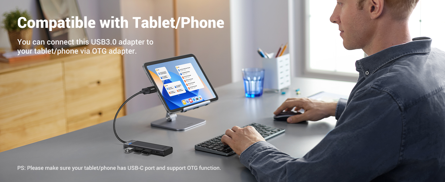 UGREEN 15548 USB Hub 3.2 Ultra Slim Data Hub 4 Ports with LED Indicator Powered USB C UGREEN 15548 USB Hub 3.2 Ultra Slim Data Hub 4 Ports with LED Indicator Powered USB C