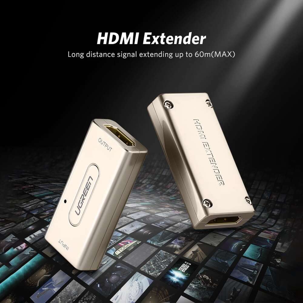 UGREEN 40265 Female HDMI Extender Equalizer Active Repeater Booster for Video and Audio