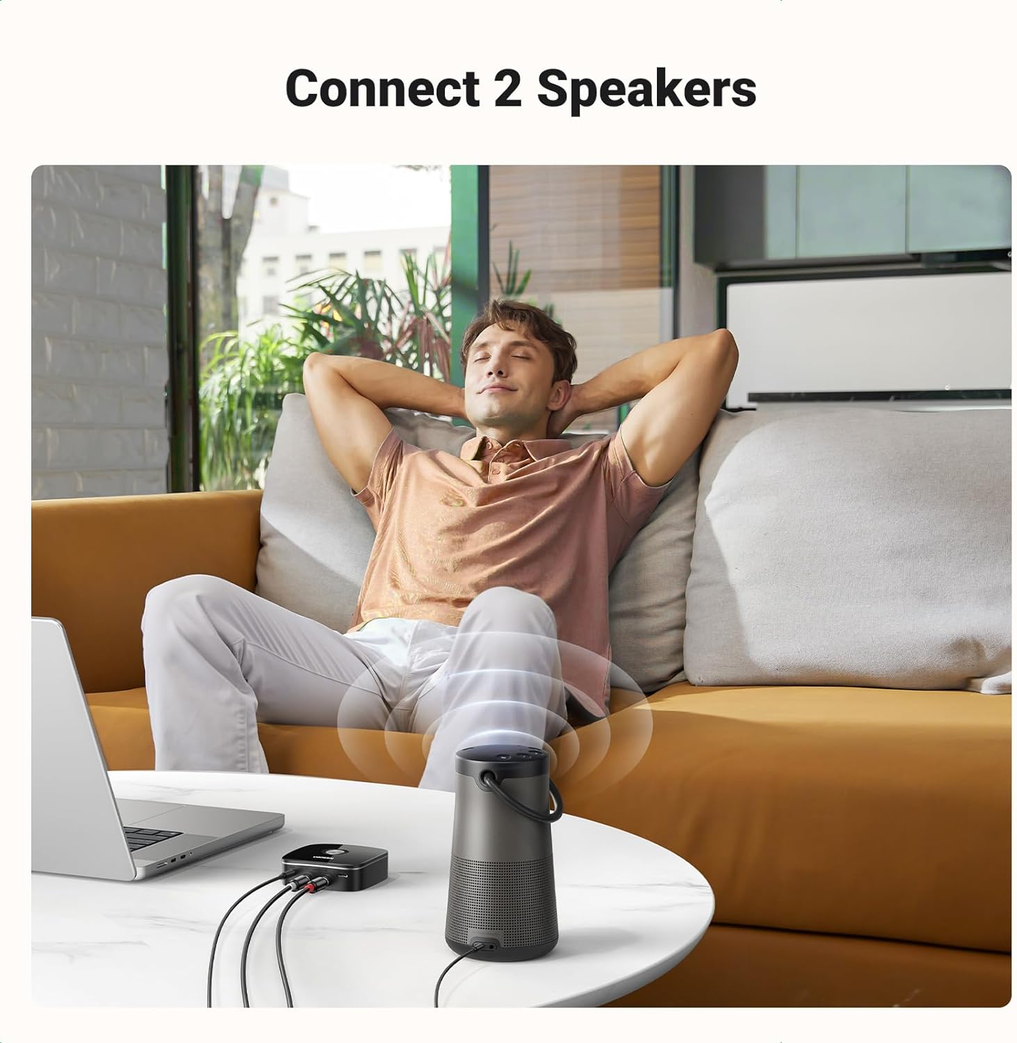 UGREEN 30445 Bluetooth 5.3 Receiver AUX Audio Adapter Built-in Battery