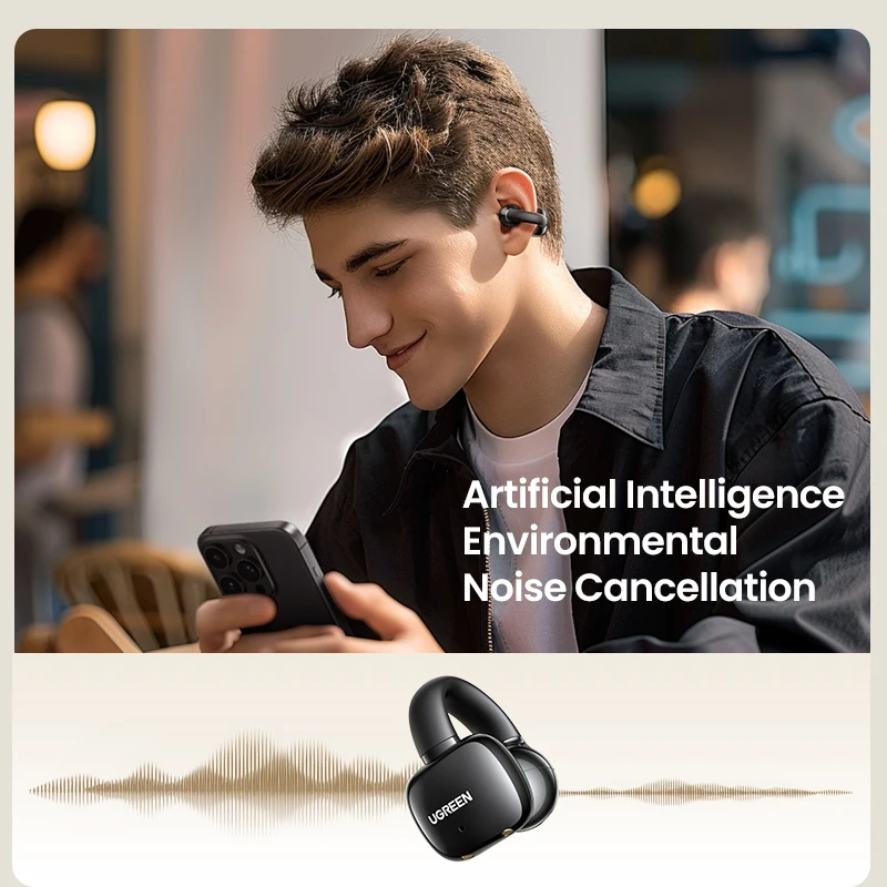 UGREEN 35296 HiTune S3 Wireless Bluetooth 5.4 Earphones Open Ear Noise Reduction (IPX5 Waterproof)