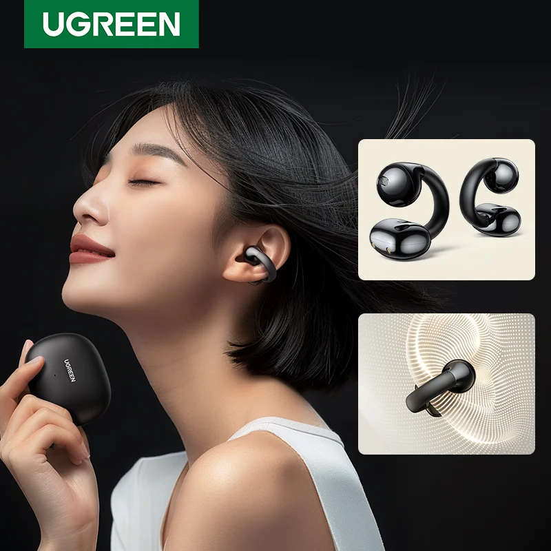 UGREEN 35296 HiTune S3 Wireless Bluetooth 5.4 Earphones Open Ear Noise Reduction (IPX5 Waterproof)