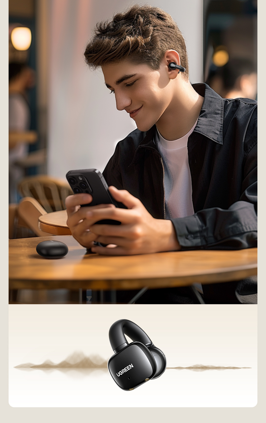 UGREEN 35296 HiTune S3 Wireless Bluetooth 5.4 Earphones Open Ear Noise Reduction (IPX5 Waterproof) UGREEN 35296 HiTune S3 Wireless Bluetooth 5.4 Earphones Open Ear Noise Reduction (IPX5 Waterproof)
