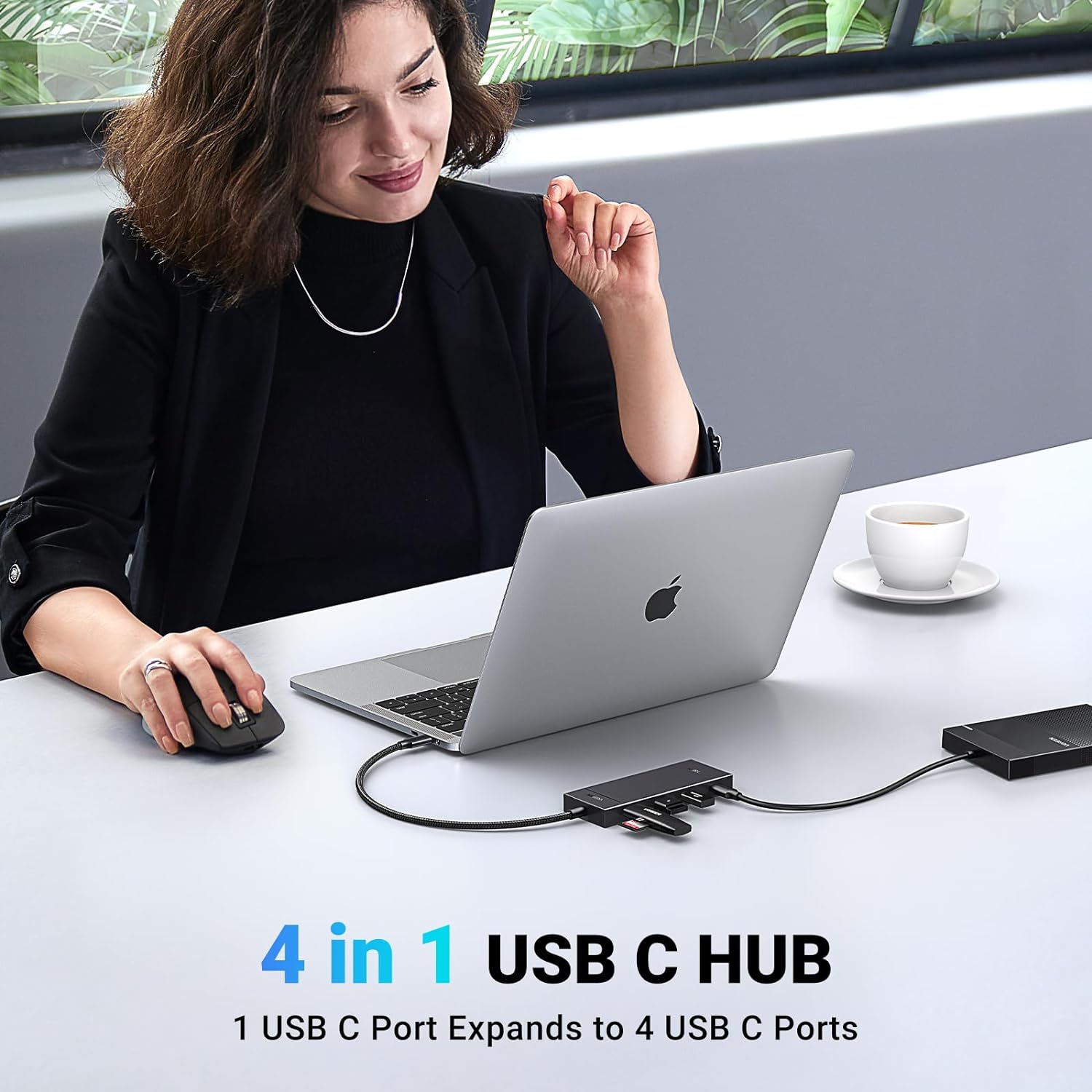 UGREEN 35584 10Gbps 4-in-1 USB 3.2 Adapter Gen 2 with 4 USB-C 3.2
