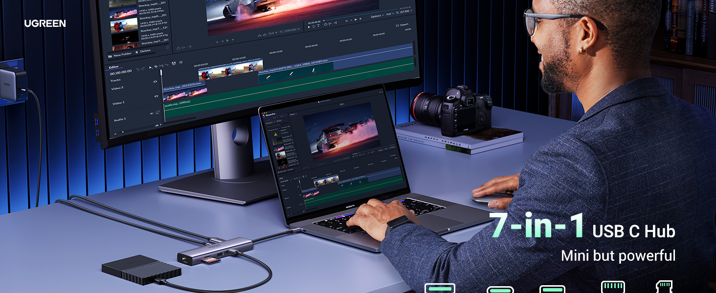 UGREEN 60515 Revodok 7-in-1 HDMI 4K@60Hz USB C Hub UGREEN 60515 Revodok 7-in-1 HDMI 4K@60Hz USB C Hub