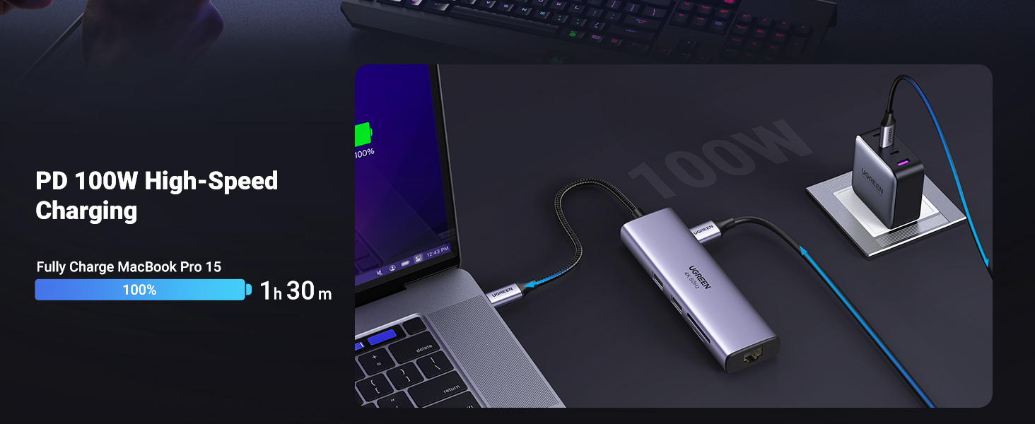UGREEN 60515 Revodok 7-in-1 HDMI 4K@60Hz USB C Hub UGREEN 60515 Revodok 7-in-1 HDMI 4K@60Hz USB C Hub