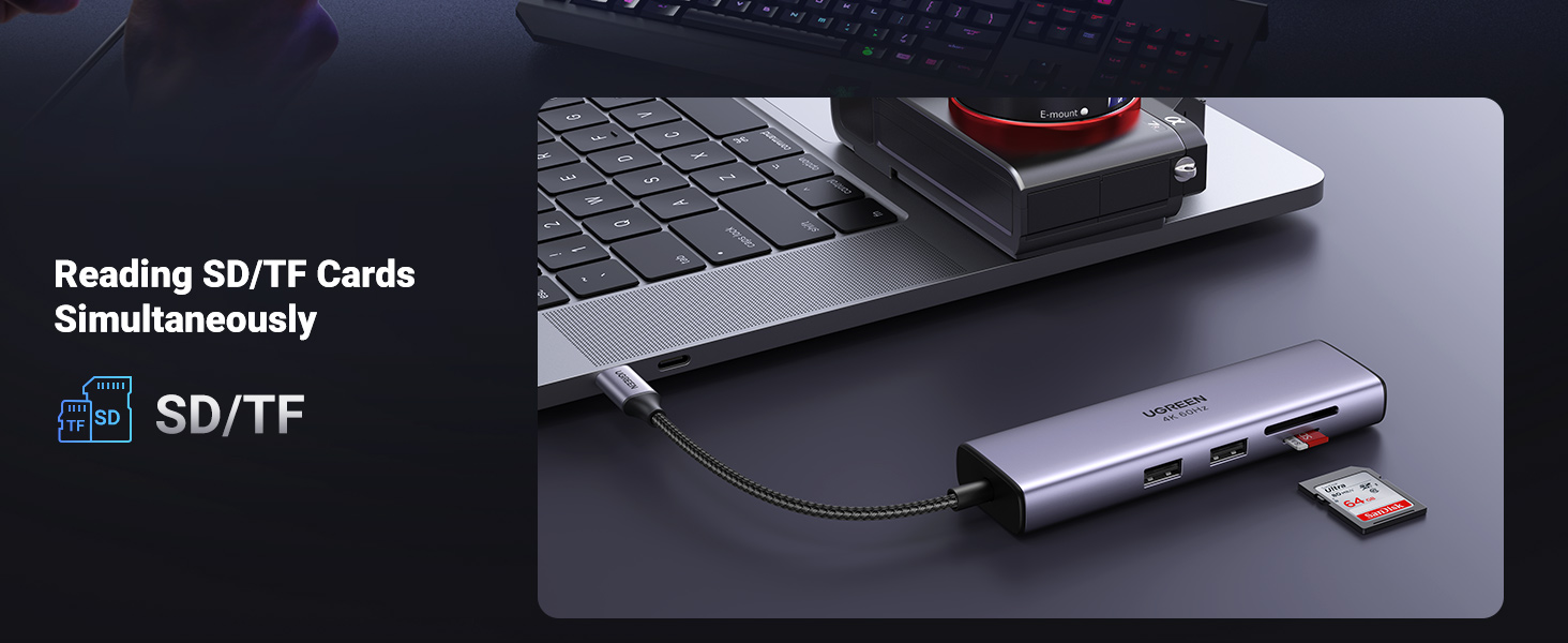 UGREEN 60515 Revodok 7-in-1 HDMI 4K@60Hz USB C Hub UGREEN 60515 Revodok 7-in-1 HDMI 4K@60Hz USB C Hub