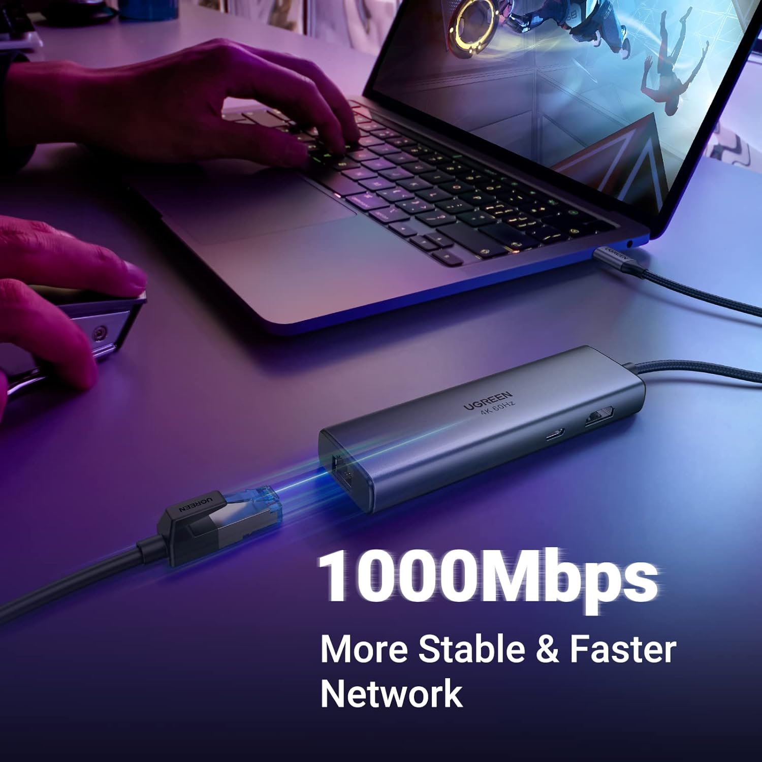 UGREEN 60515 Revodok 7-in-1 HDMI 4K@60Hz USB C Hub