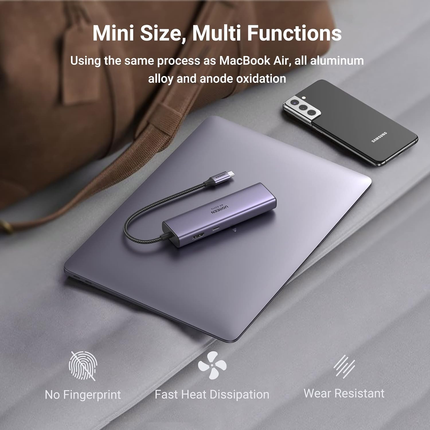 UGREEN 60515 Revodok 7-in-1 HDMI 4K@60Hz USB C Hub