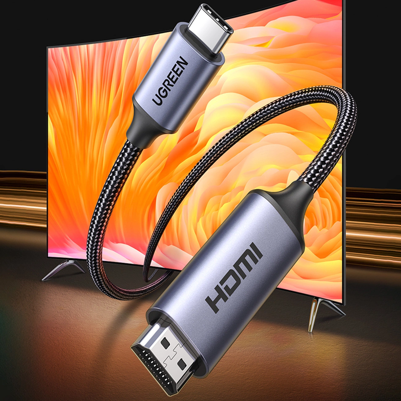UGREEN 90451 USB Type-C to HDMI 8K@60Hz Cable (1.5 Meter)