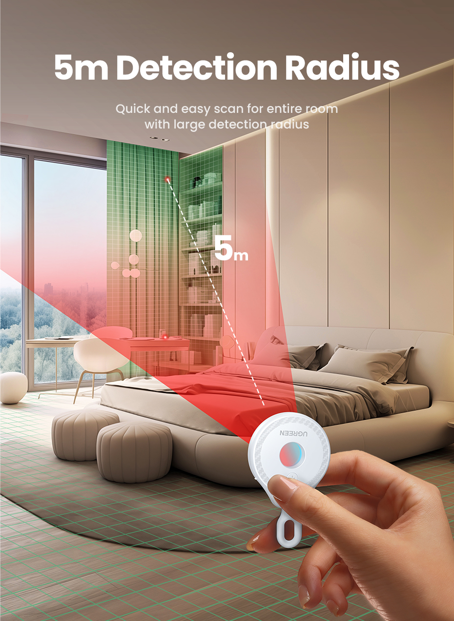 UGREEN 35579 Camera Lens Detector Portable Anti-Peeping Protection UGREEN 35579 Camera Lens Detector Portable Anti-Peeping Protection