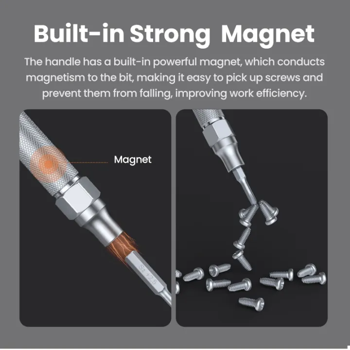 UGREEN 15354 Universal 38-in-1 Precision Magnetic Screwdriver Set with Slotted & Hex Bits