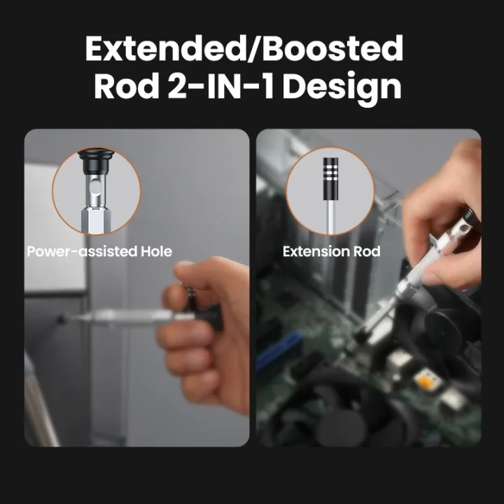 UGREEN 15354 Universal 38-in-1 Precision Magnetic Screwdriver Set with Slotted & Hex Bits