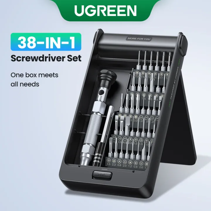 UGREEN 15354 Universal 38-in-1 Precision Magnetic Screwdriver Set with Slotted & Hex Bits