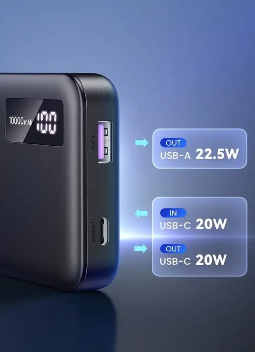 UGREEN 25742 Power Bank 10000mAh 22.5W PD 3.0 Fast Charging Battery iPhone 16/15 /14/13