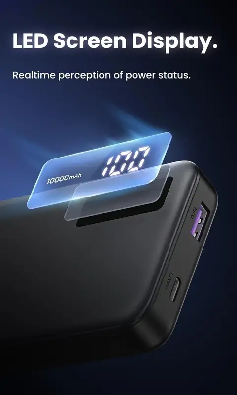 UGREEN 25742 Power Bank 10000mAh 22.5W PD 3.0 Fast Charging Battery iPhone 16/15 /14/13