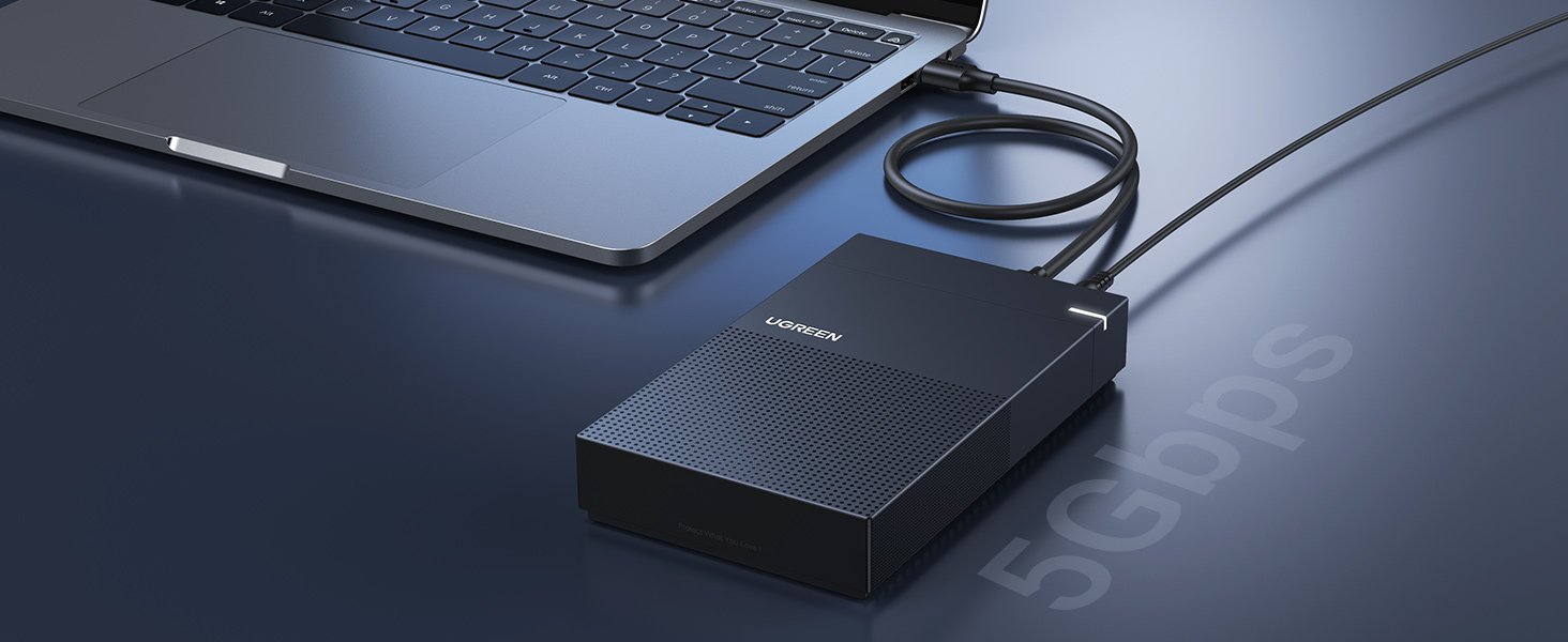 UGREEN 70337 3.5 Inch USB 3.0 SATA Hard Drive Enclosure Maximum 20TB Drives with Power Supply UGREEN 70337 3.5 Inch USB 3.0 SATA Hard Drive Enclosure Maximum 20TB Drives with Power Supply